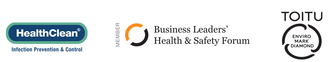 HealthClean H&S Leaders Toitu logos